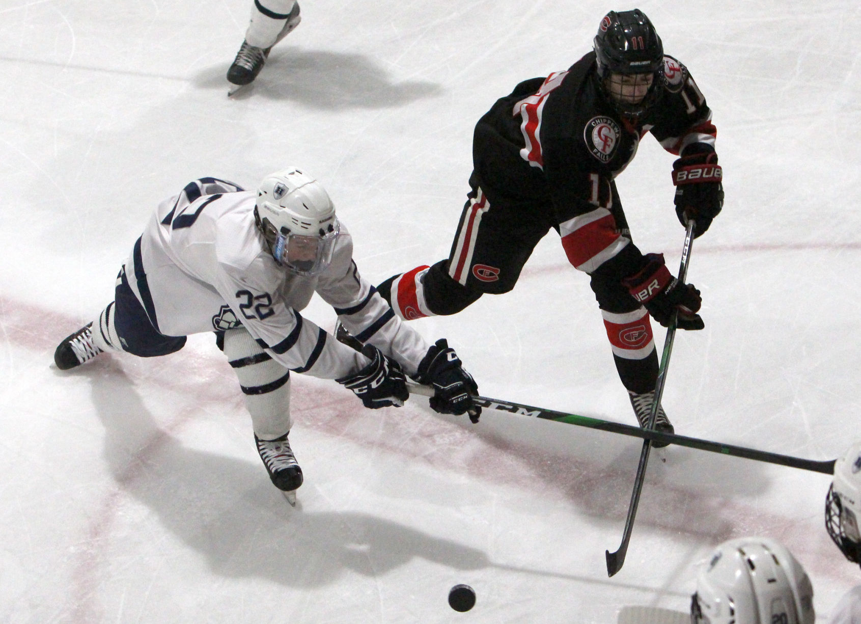 Chi-Hi boys hockey vs Hudson in Wisconsin Rapids 2-29-20